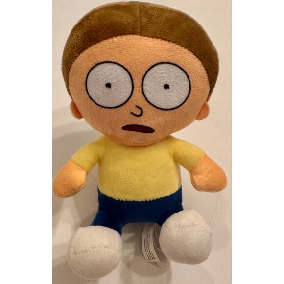6" Toy Factory Adult Swim Sitting Morty Plush Toy Stuffed Excellent Condition - Picture 1 of 5